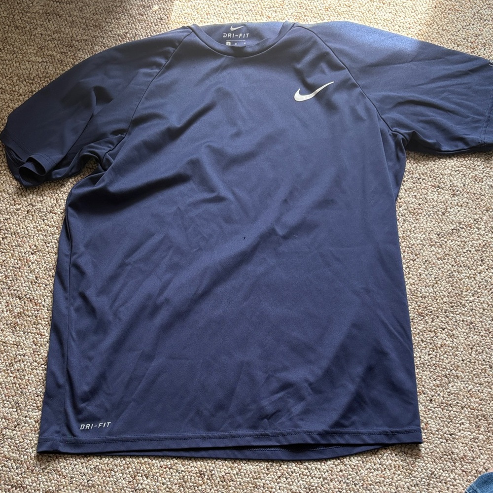 Nike Dri-FIT Dark Blue Athletic Shirt